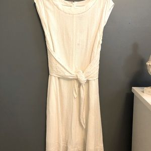 Cabi Lizzie White Dress